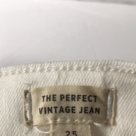 MADEWELL the Perfect Vintage Jean!  white, raw hem - Picture 5 of 8
